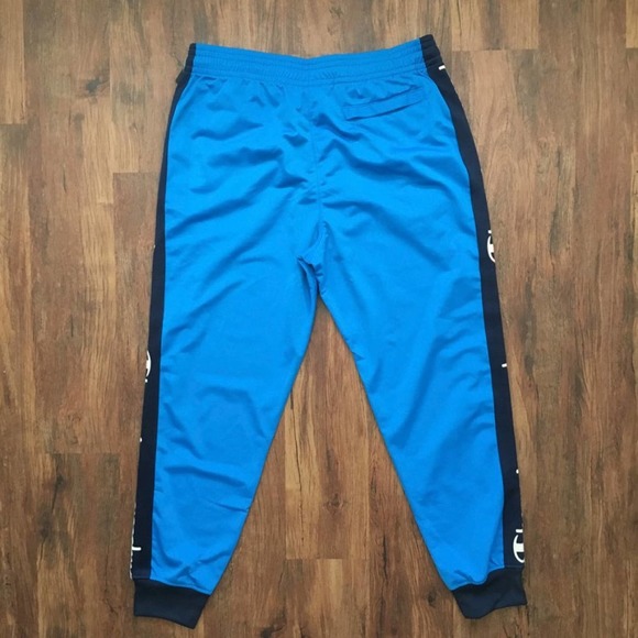NWT CHAMPION Track Pant Joggers Vintage styling Pockets RARE Blue Orange SZ XL - Picture 5 of 7